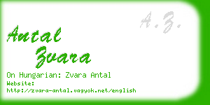 antal zvara business card